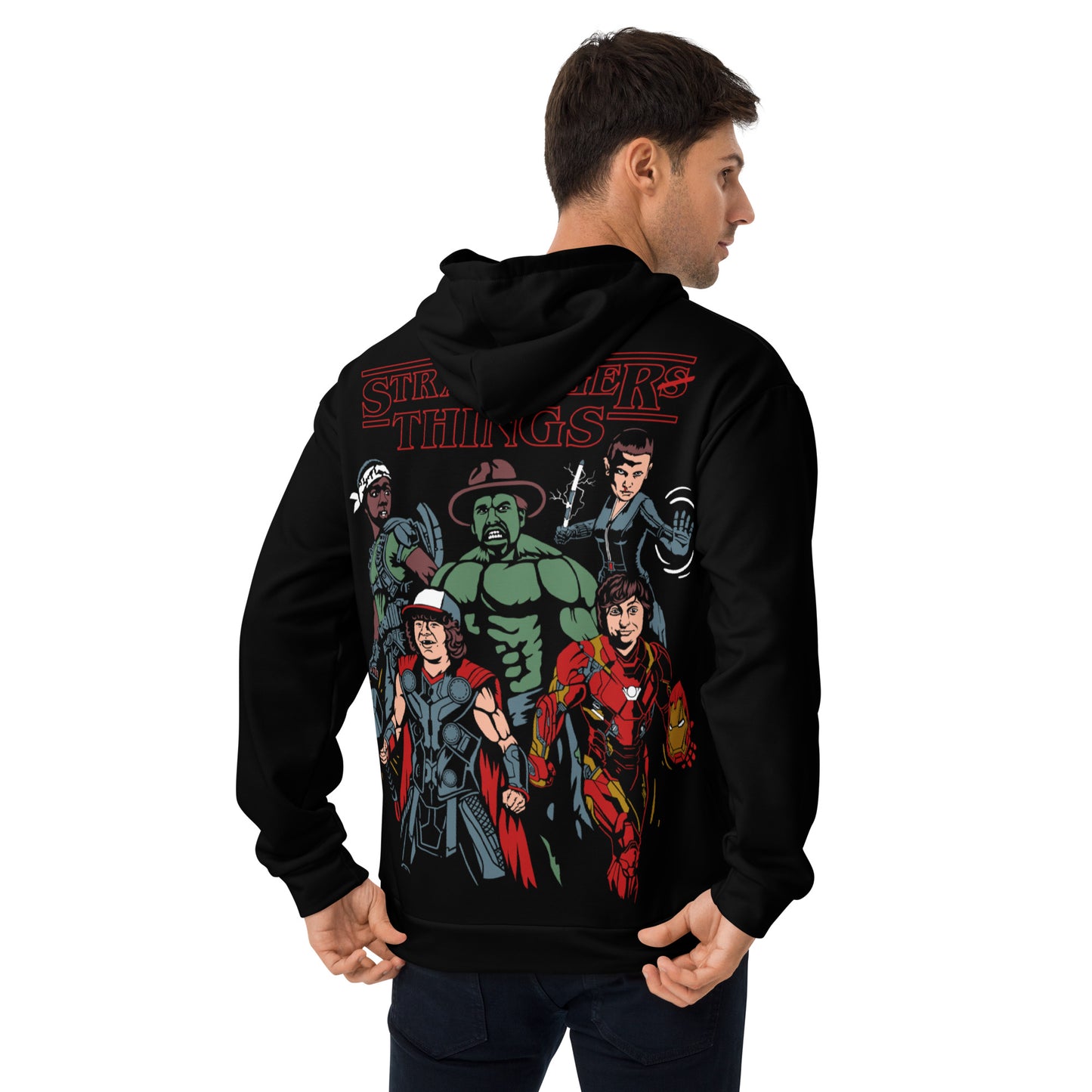 Men's Hoodie - Stranger Thing Avengers