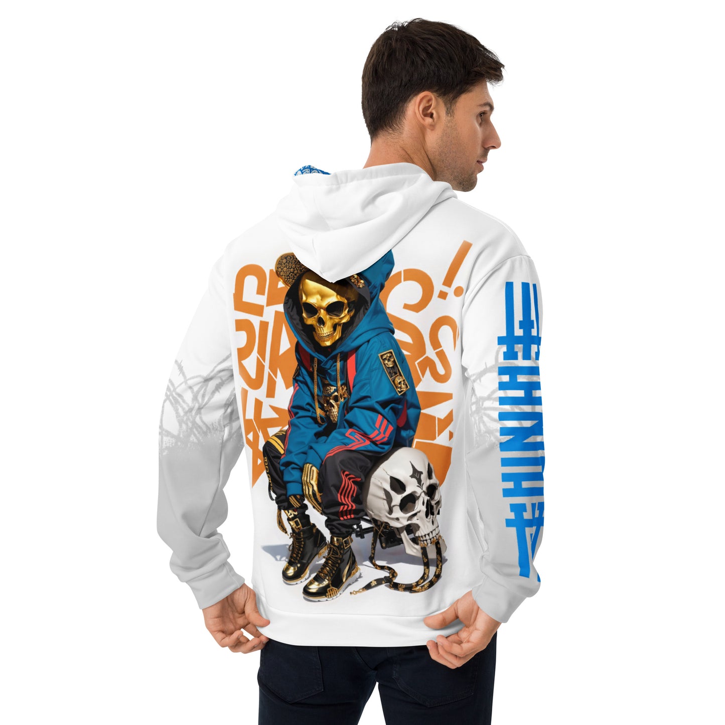 Men's Hoodie - Golden Skull Bomber