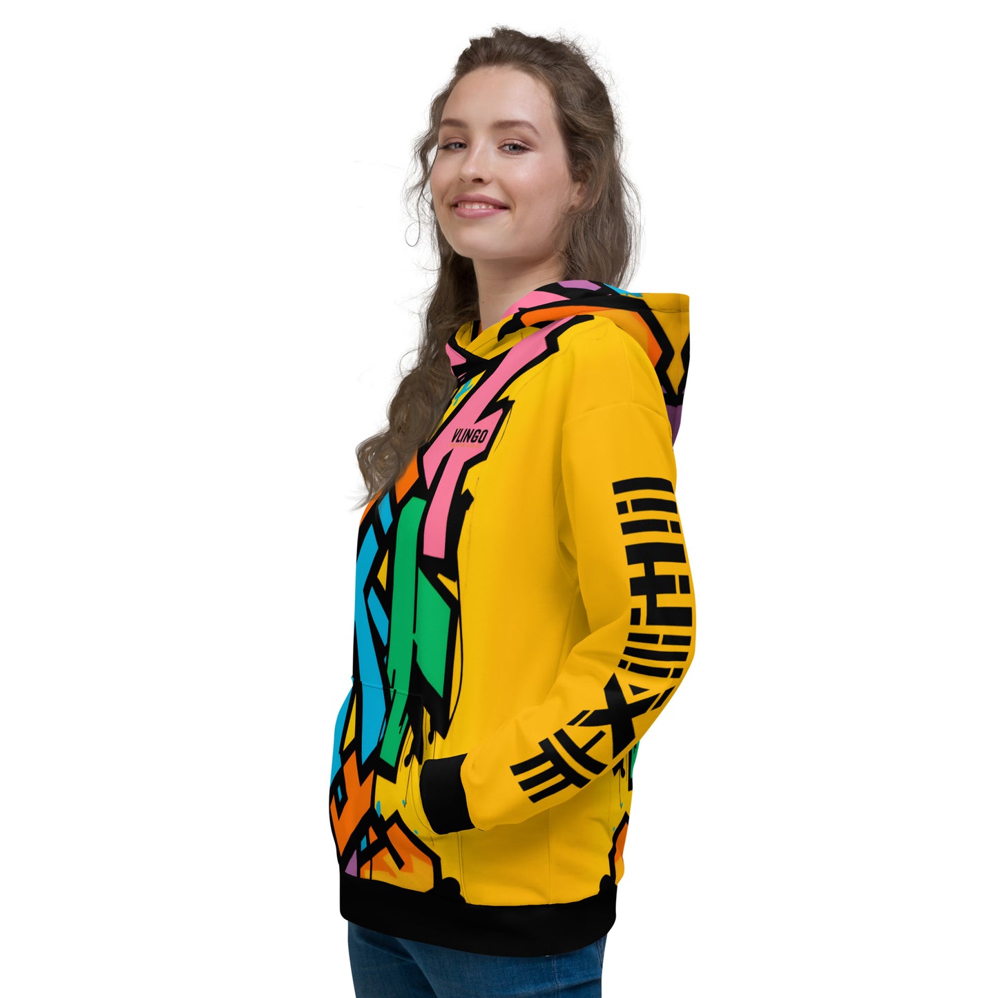 Women's Vivid Graffiti Splash Hoodie