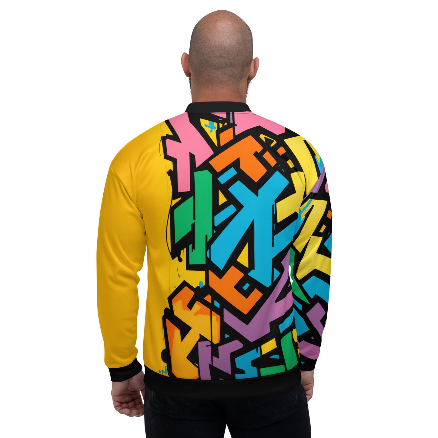 Men's Urban Graffiti Bomber Jacket