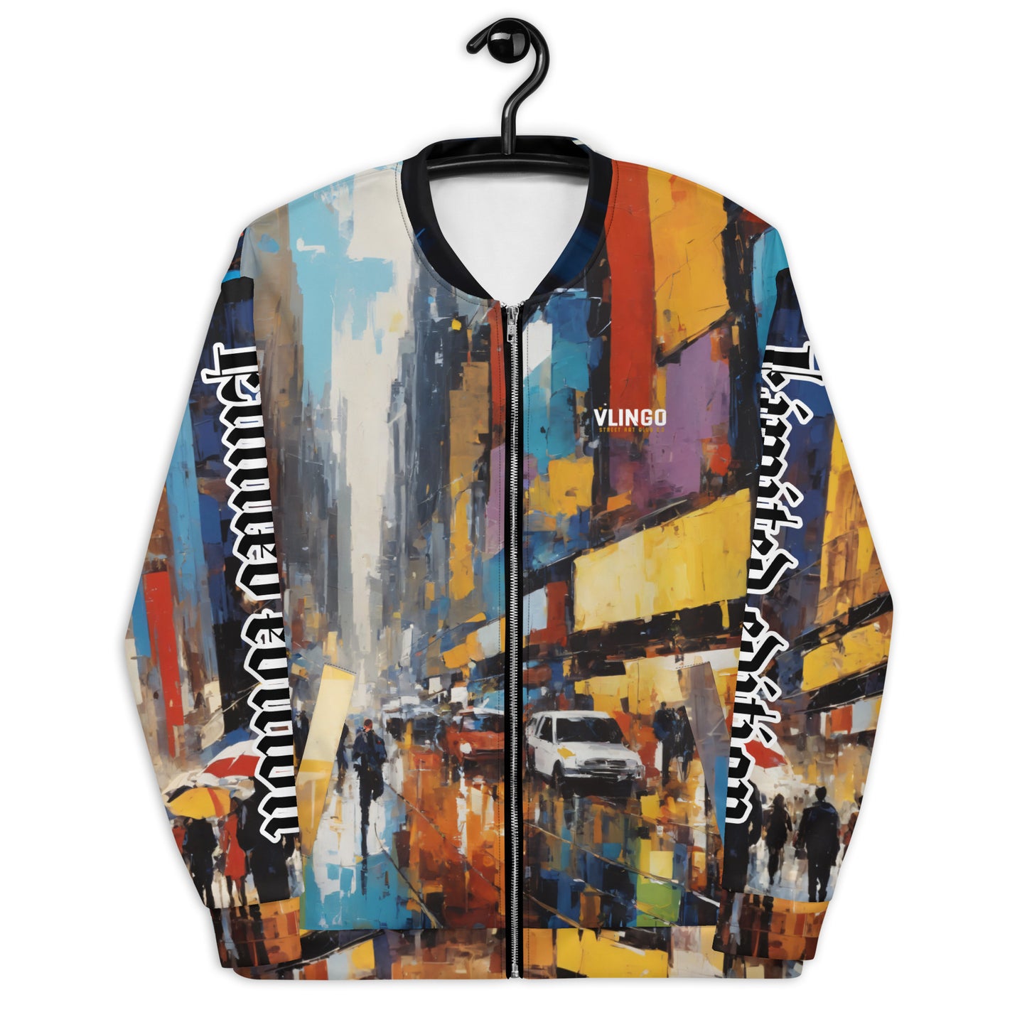 Women's Urban Elegance Artistic Bomber Jacket