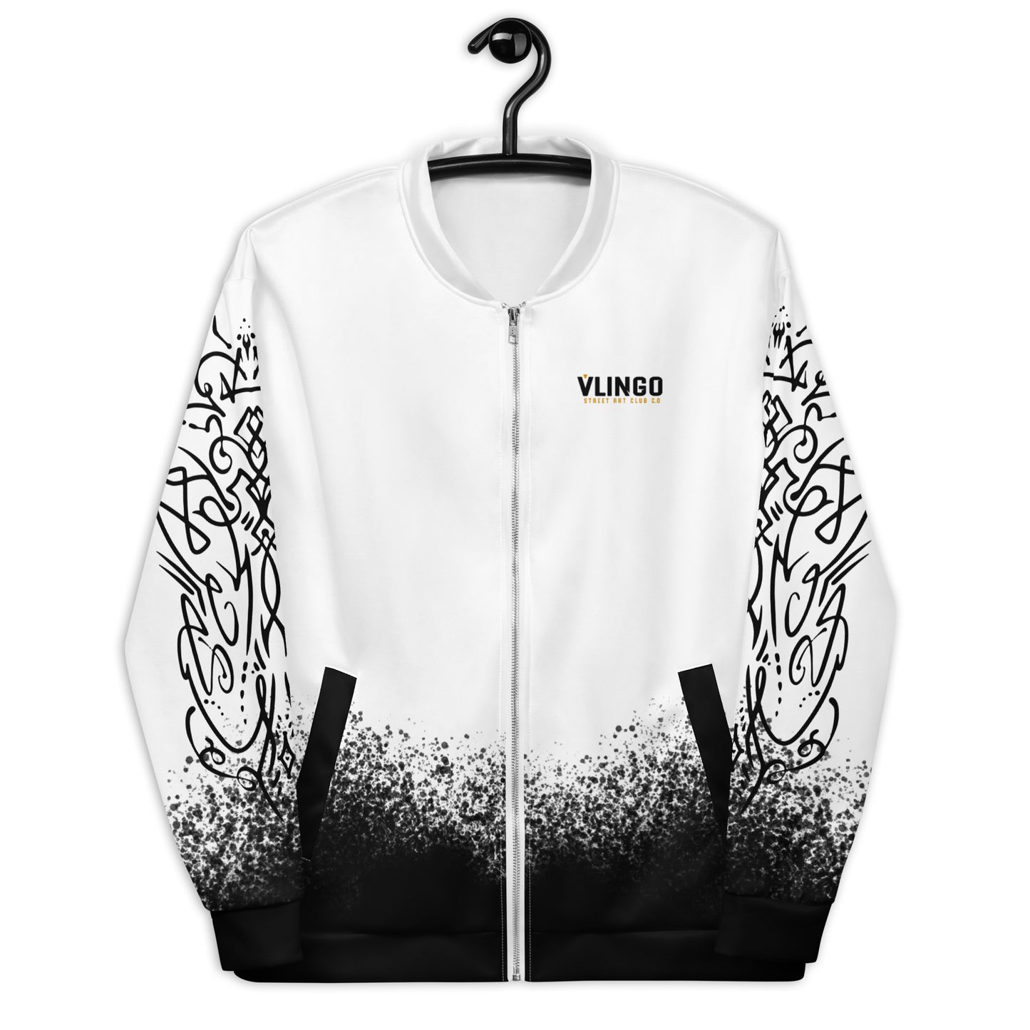Men's Gold Skull Gang Bomber Jacket