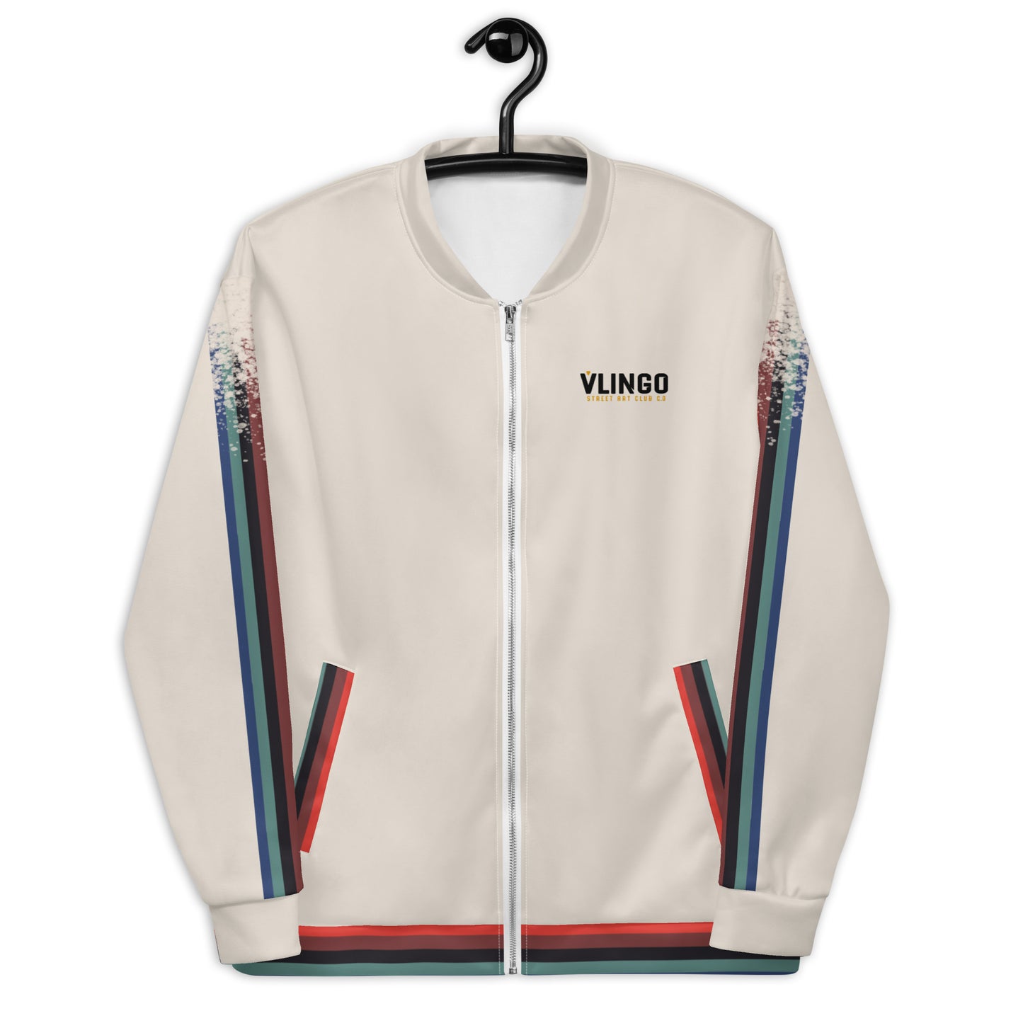 Women's Geometric Bear Bomber Jacket