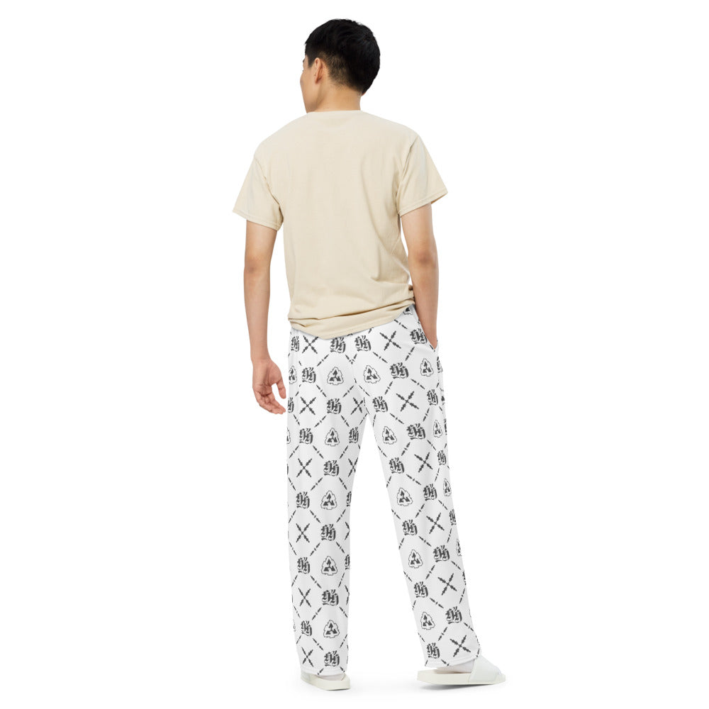 All-over print unisex wide-leg pants