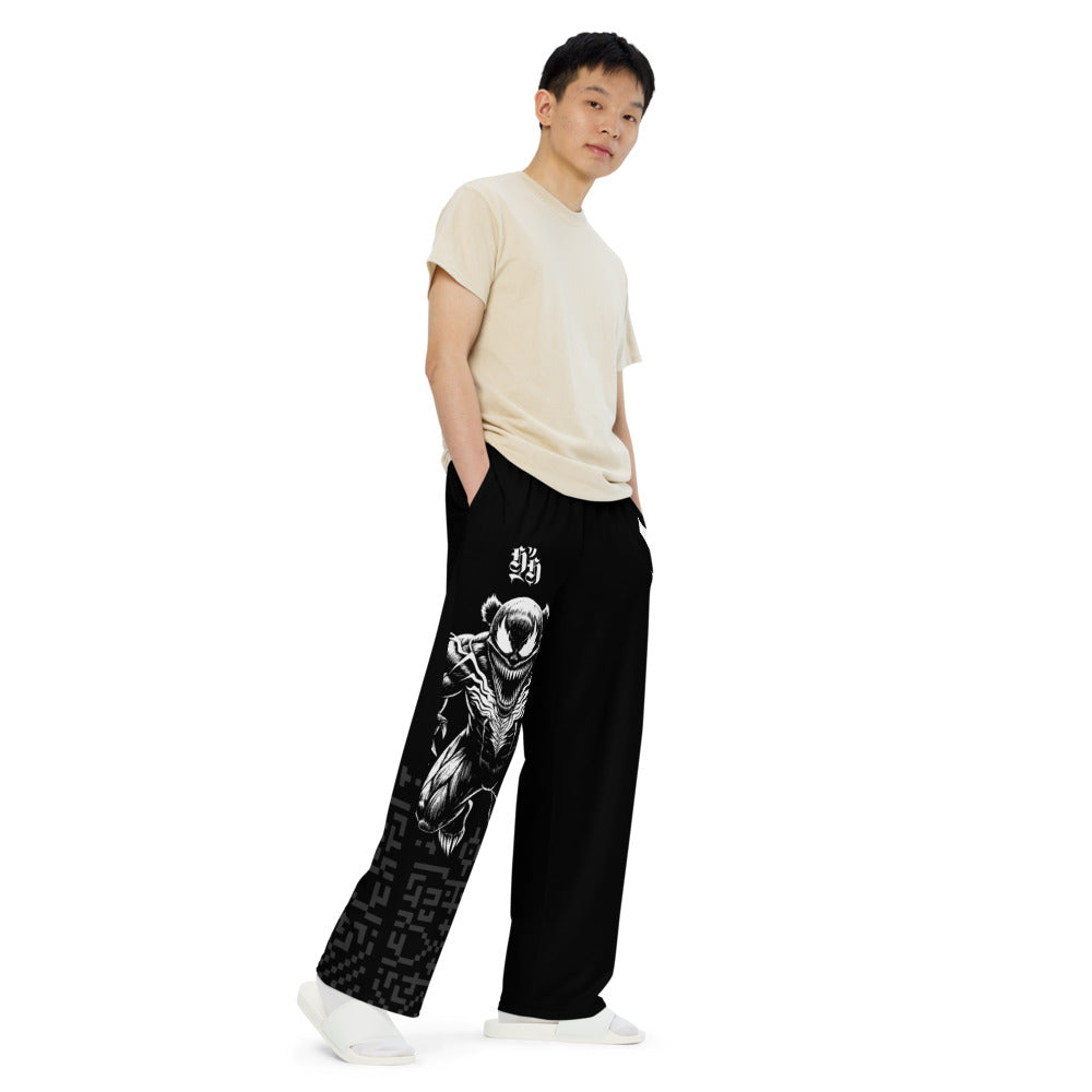 All-over print unisex wide-leg pants - <DIV>ERSION