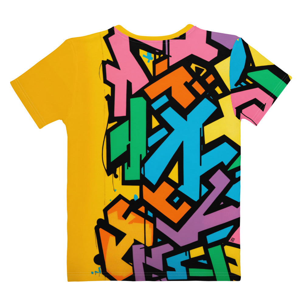 Women's "Graffiti Splash" Graphic T-Shirt