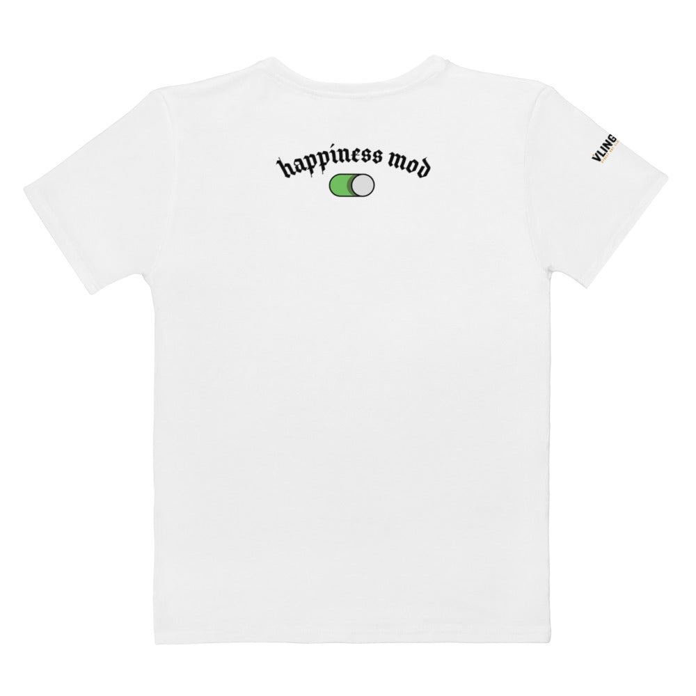 Women's Robotic Cat and Sunflowers T-Shirt