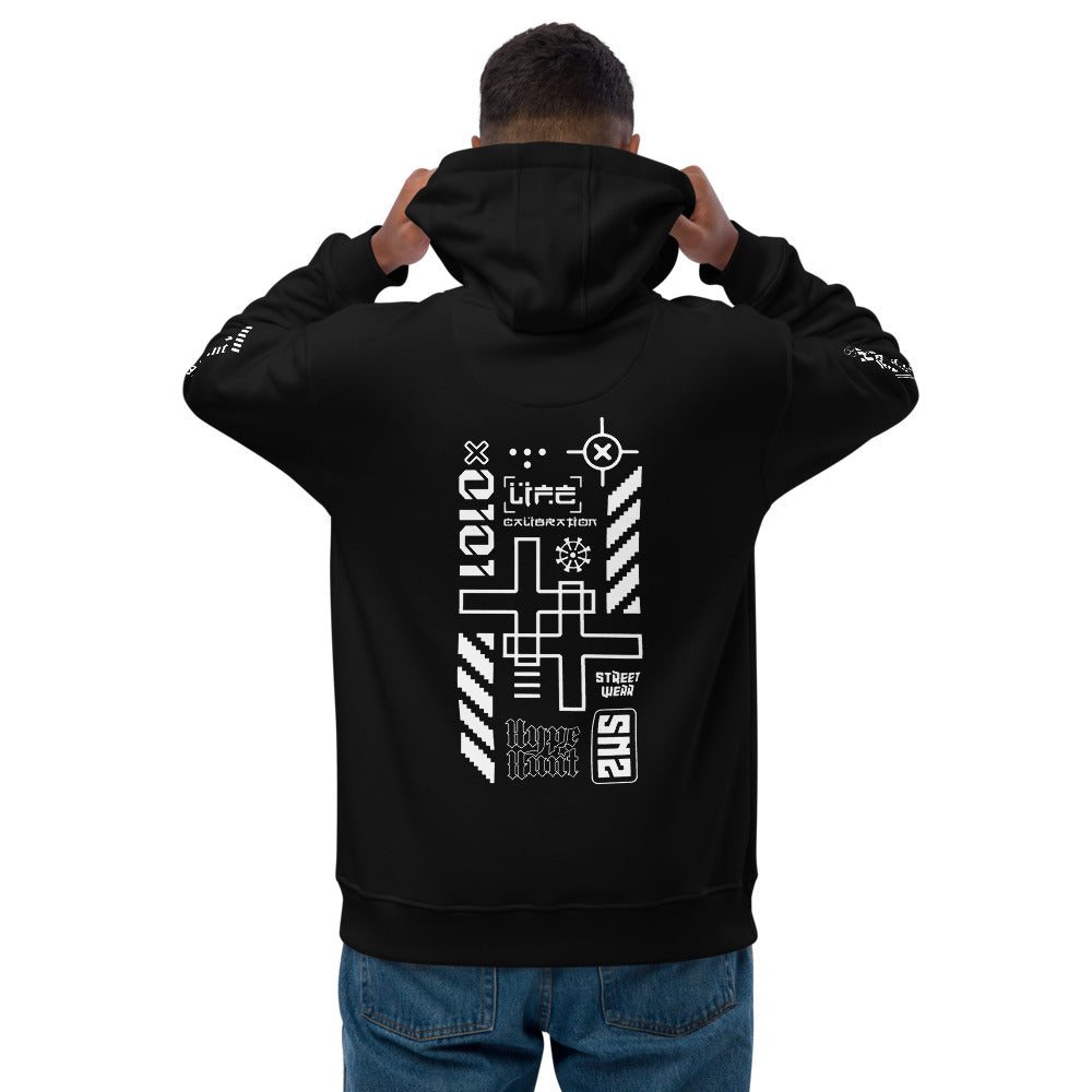 Mens Premium eco hoodie - Black Side