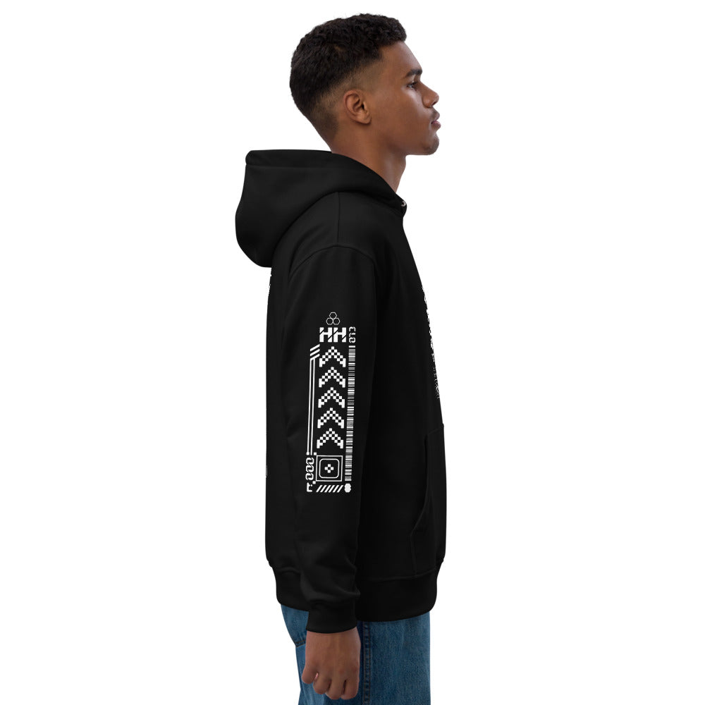 Mens Premium eco hoodie - Black Side