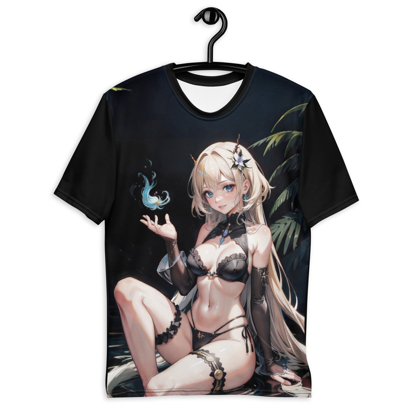 Men's mystic sorceress t-shirt, detailed fantasy sorceress graphic, magical themed fashion tee.