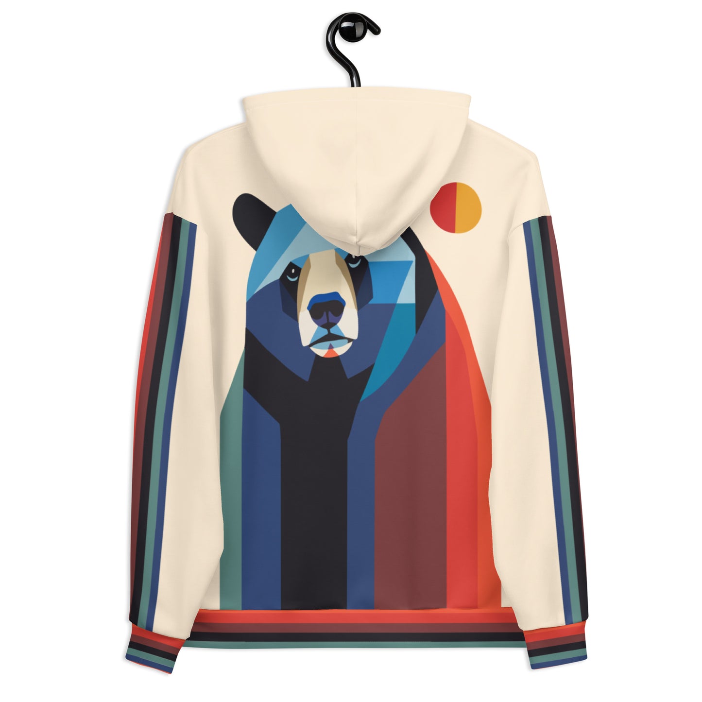 Men's Hoodie - Geometric Bear Art