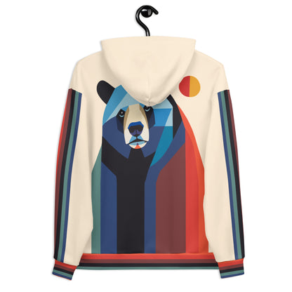 Men's Hoodie - Geometric Bear Art