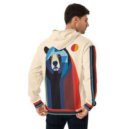 Men's Hoodie - Geometric Bear Art