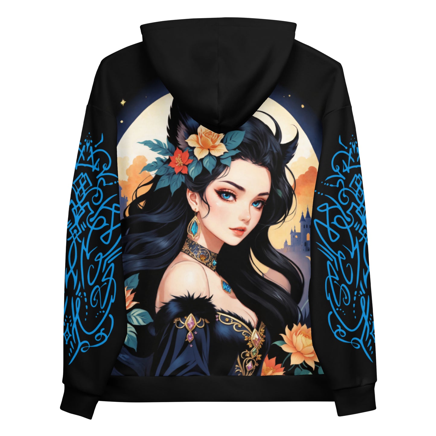 Men's Hoodie - Enchanted Night Floral