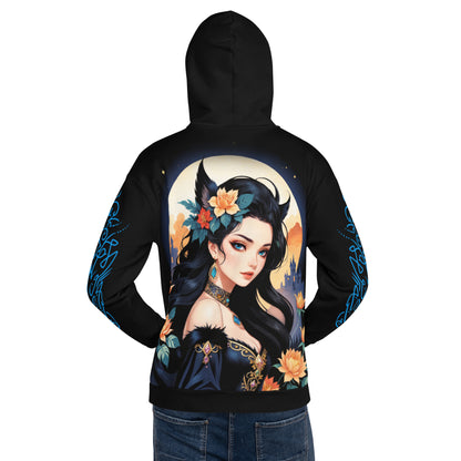 Men's Hoodie - Enchanted Night Floral