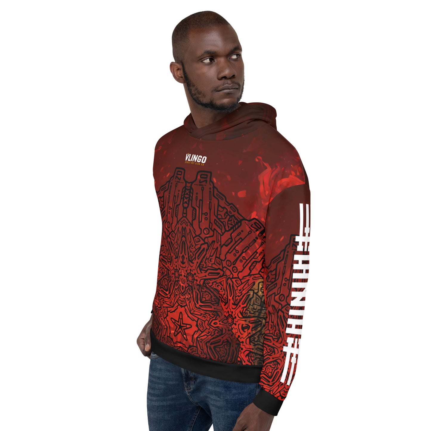Men's Hoodie - Fiery Sovereign