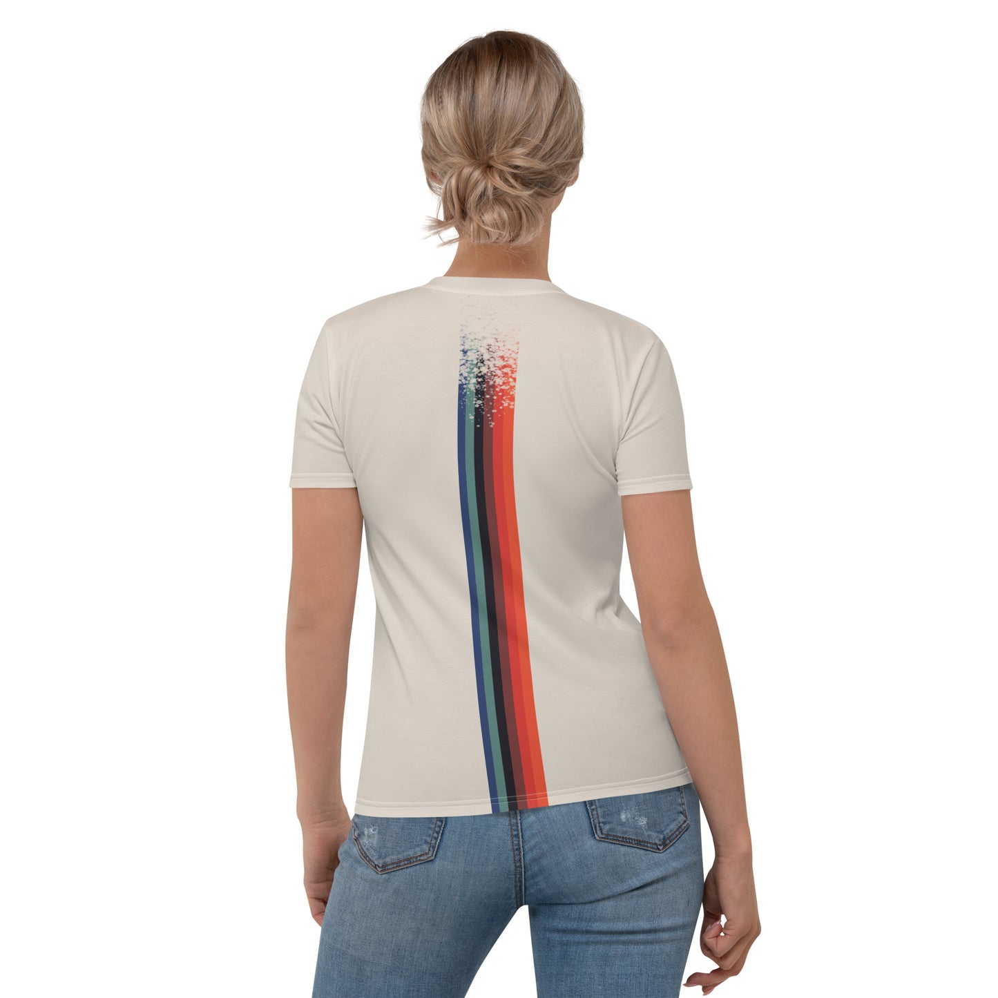 Women's Geometric Bear Art T-Shirt