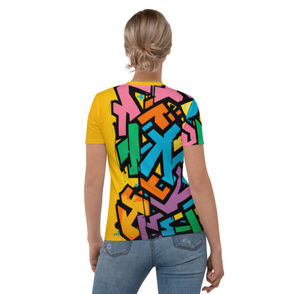Women's "Graffiti Splash" Graphic T-Shirt