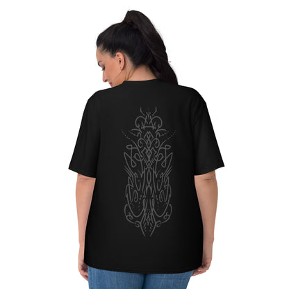 Women's Enchanted Midnight Blossom Crew Neck T-Shirt