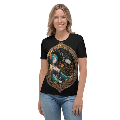 Women's Enchanted Maiden Fantasy Crew Neck T-Shirt