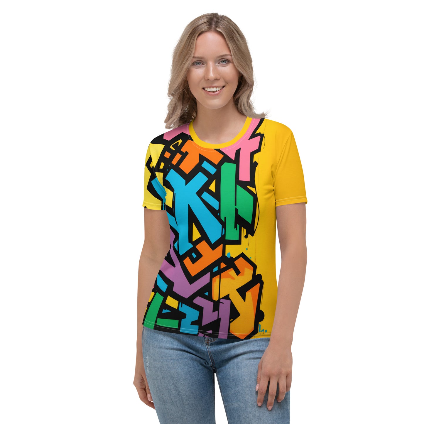 Women's "Graffiti Splash" Graphic T-Shirt