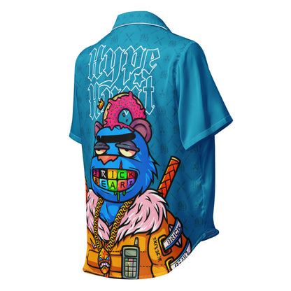 All-over print women’s short sleeve pajama top