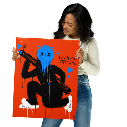 Metal print 16'x20' - Come home dad