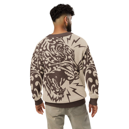 Knitted cardigan - Tattoo tiger