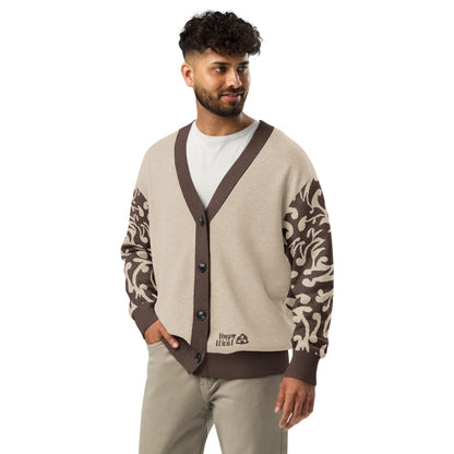 Knitted cardigan - Tattoo tiger