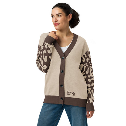 Knitted cardigan - Tattoo tiger